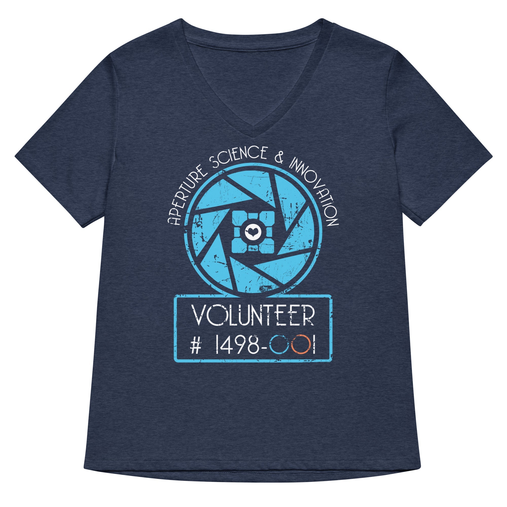 Aperture Science Volunteer Women's V-Neck Tee