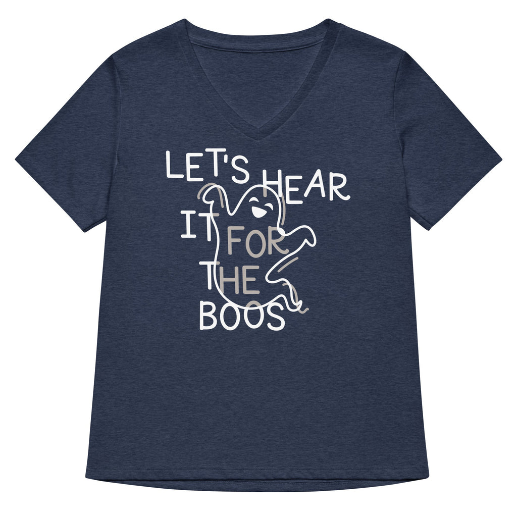Let's Hear It For The Boos Women's V-Neck Tee