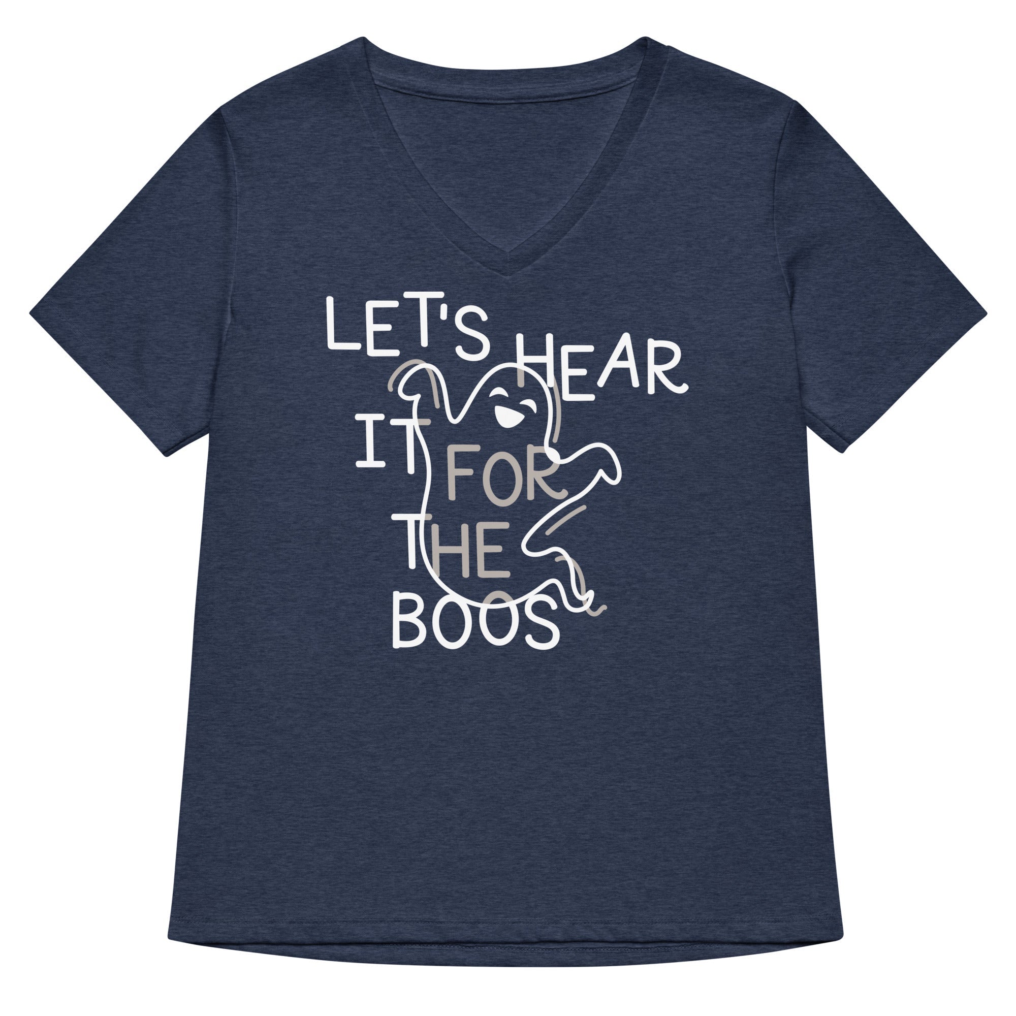 Let's Hear It For The Boos Women's V-Neck Tee