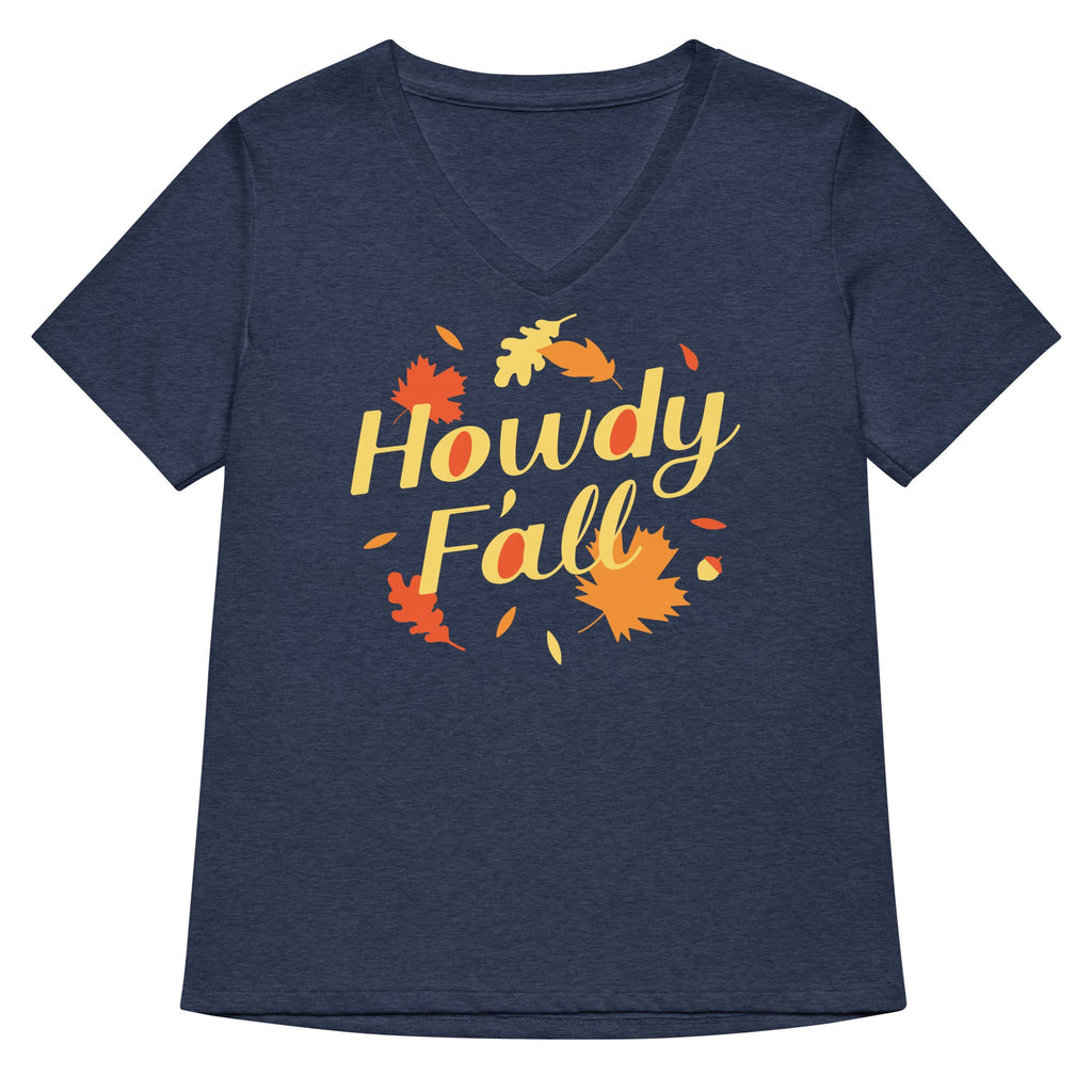 Howdy F'all Women's V-Neck Tee