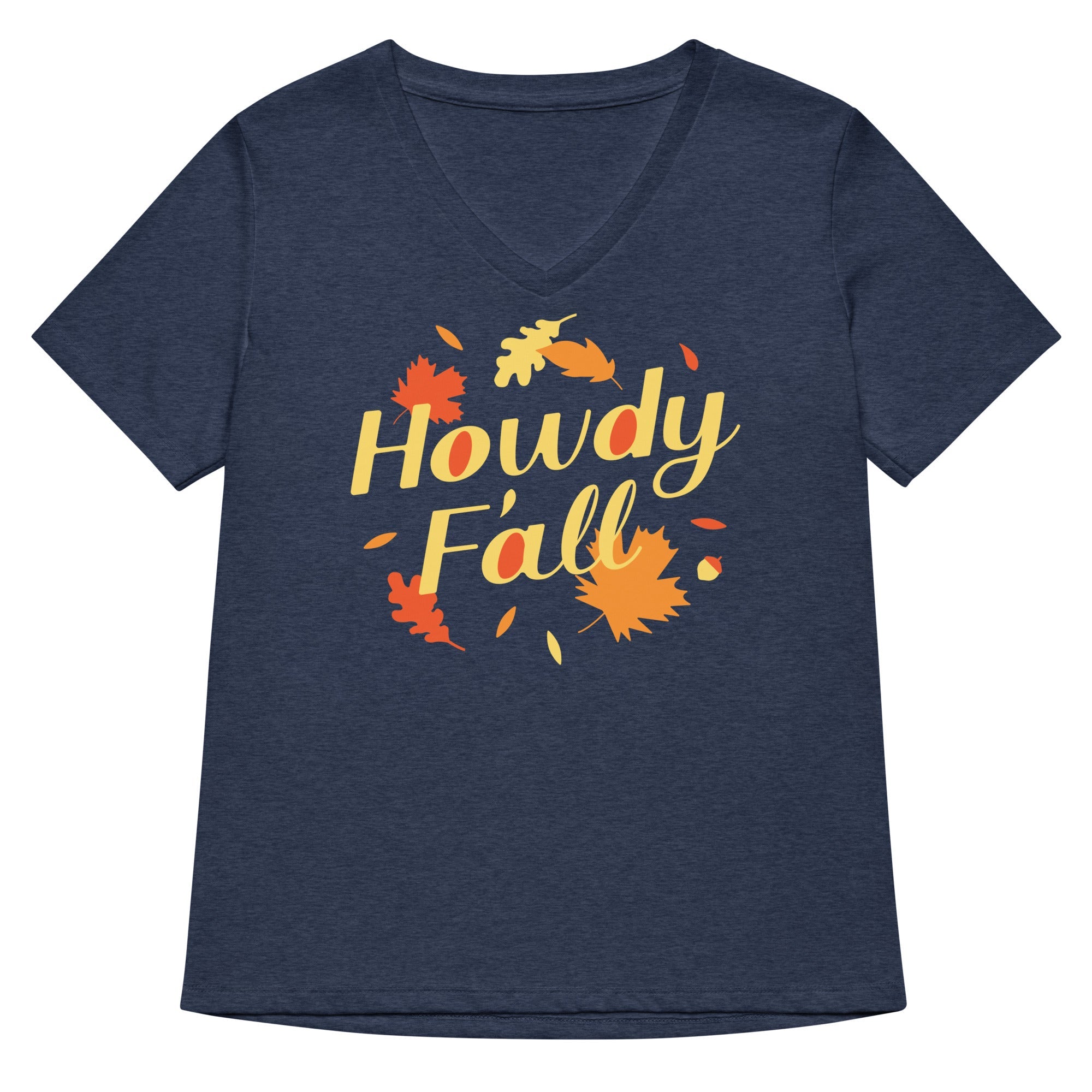 Howdy F'all Women's V-Neck Tee