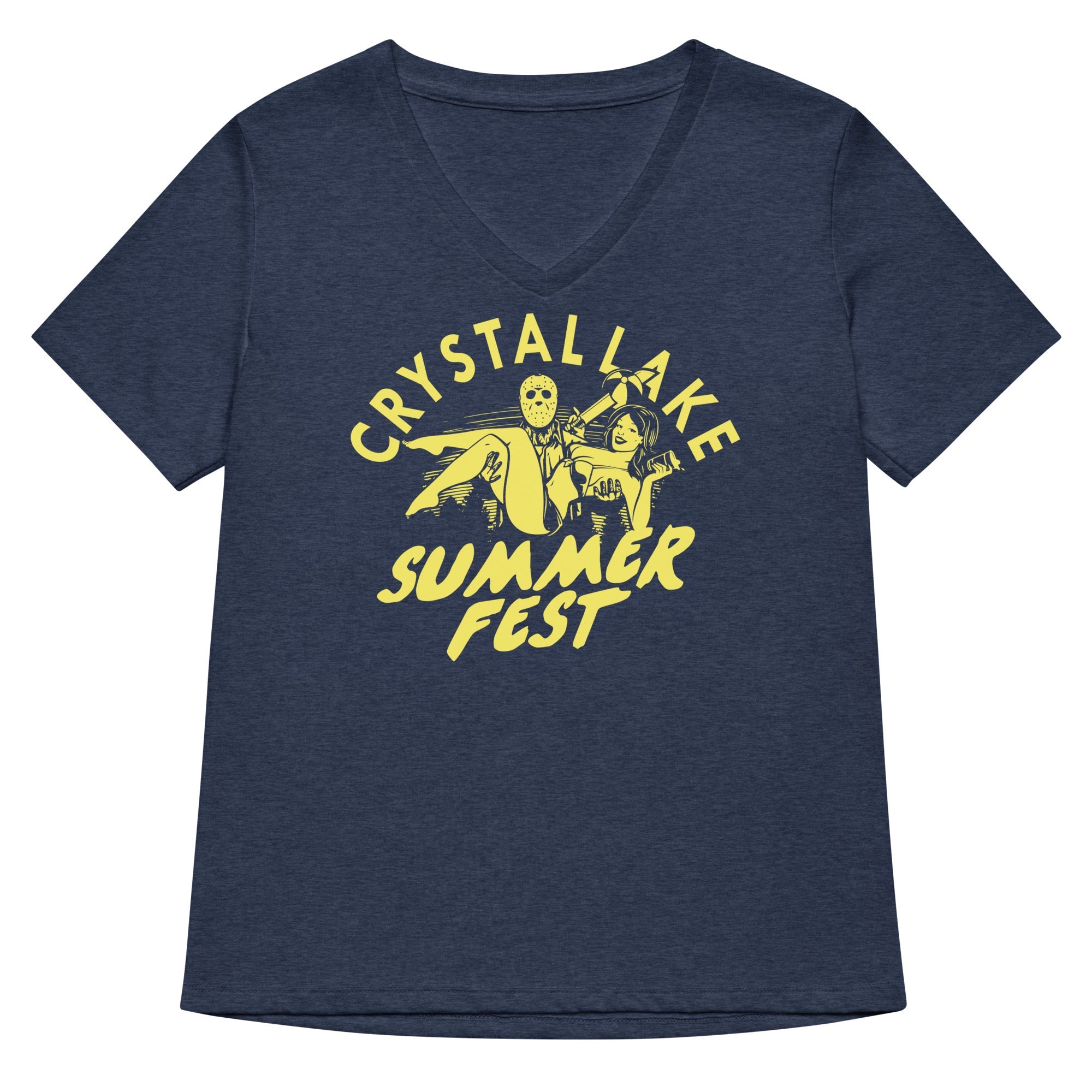Crystal Lake Summer Fest Women's V-Neck Tee