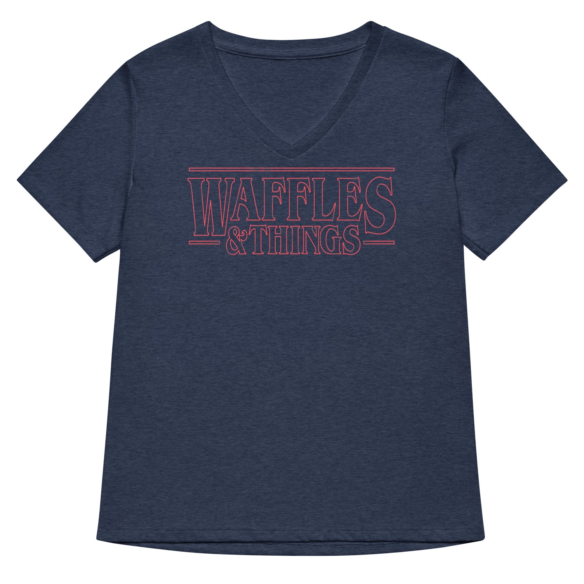 Waffles & Things Women's V-Neck Tee