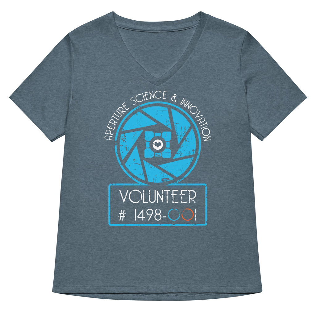 Aperture Science Volunteer Women's V-Neck Tee