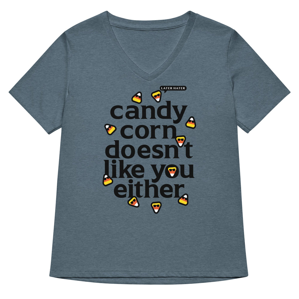 Candy Corn Doesn't Like You Either Women's V-Neck Tee