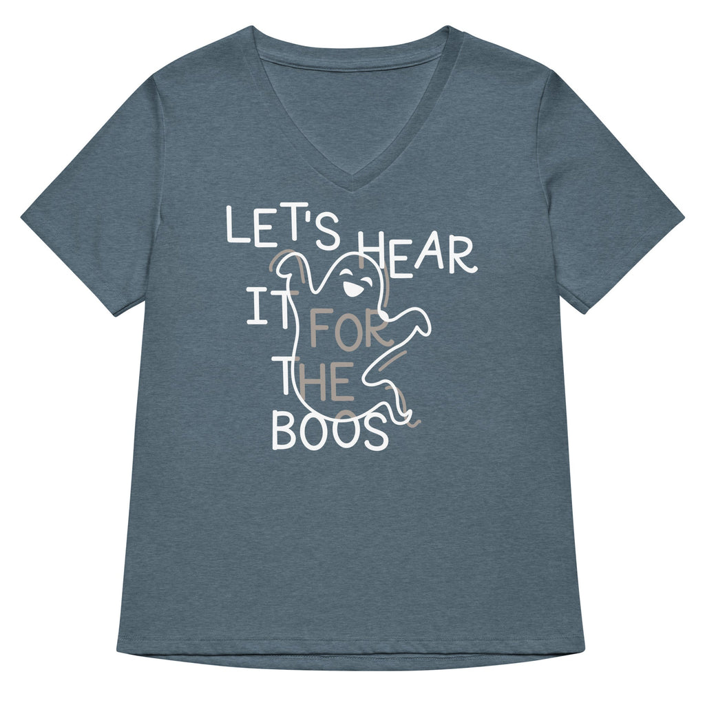 Let's Hear It For The Boos Women's V-Neck Tee