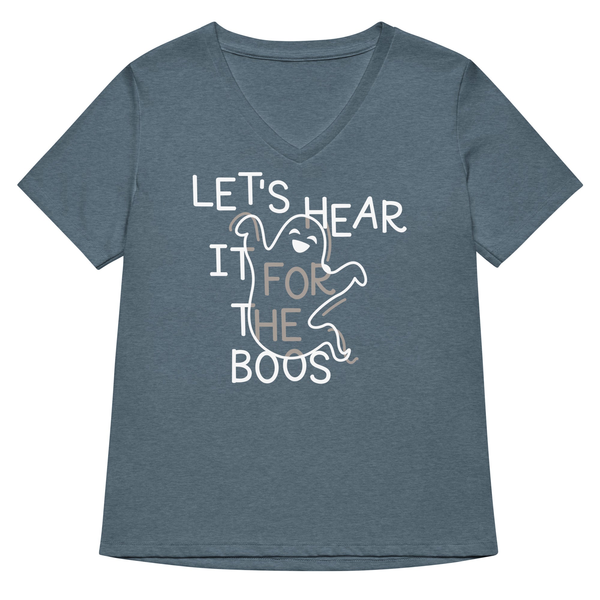 Let's Hear It For The Boos Women's V-Neck Tee