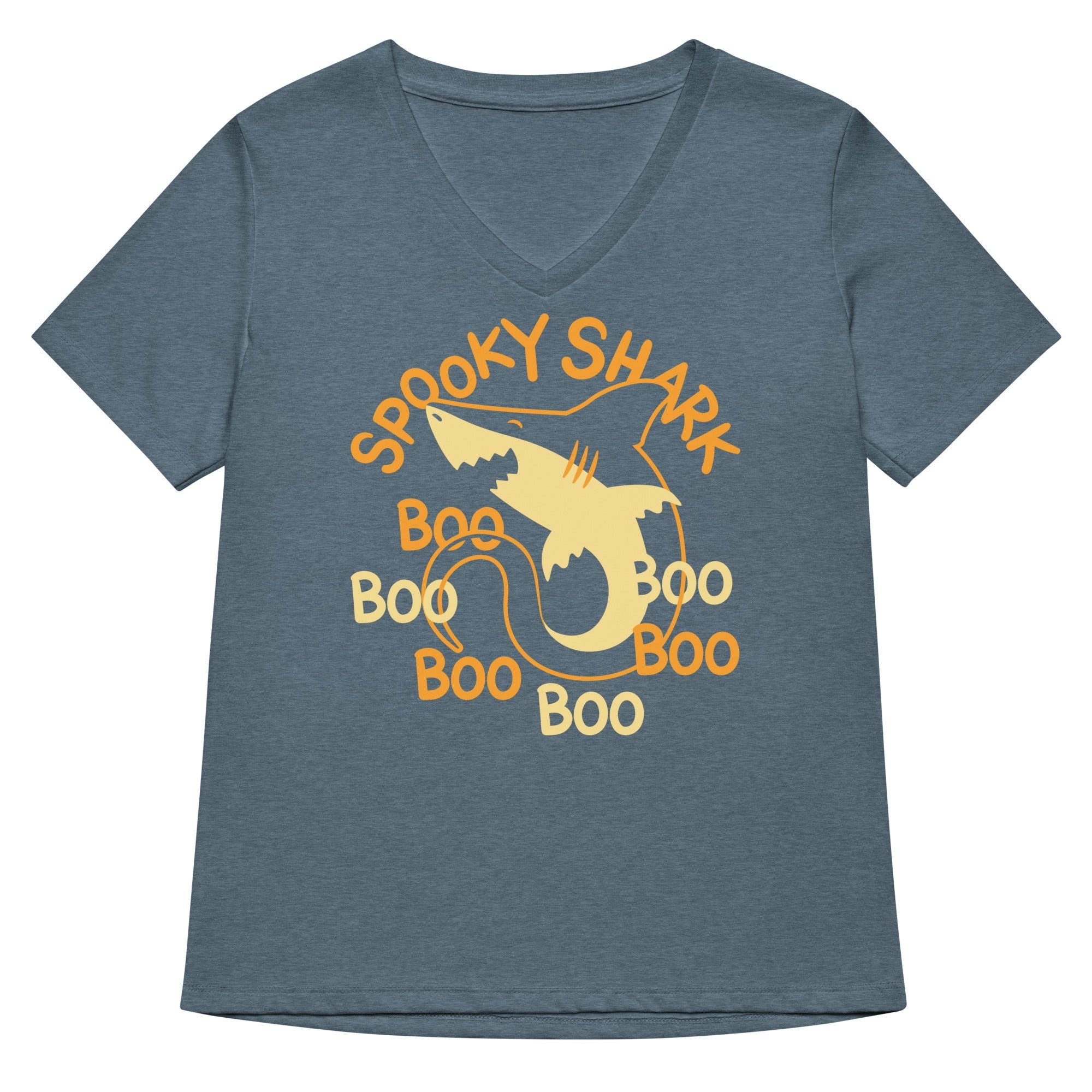 Spooky Shark Women's V-Neck Tee