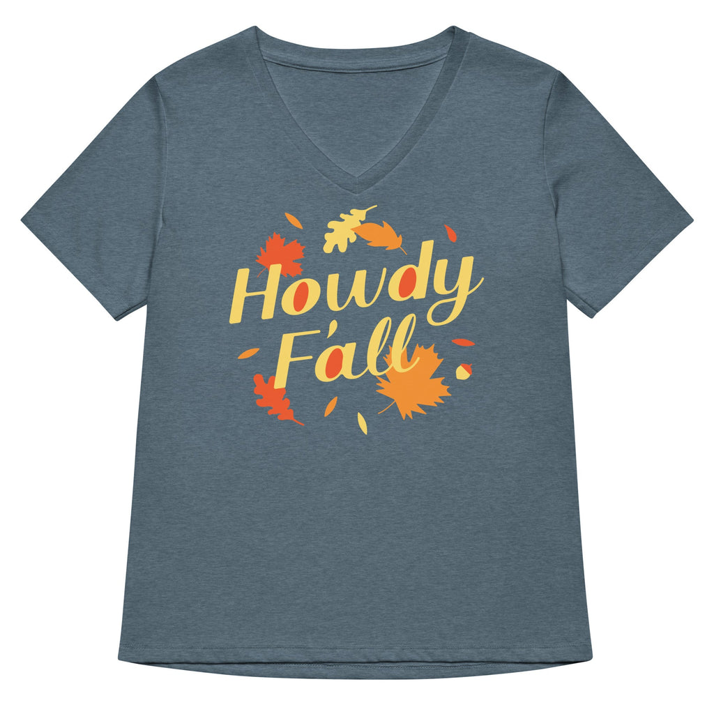 Howdy F'all Women's V-Neck Tee