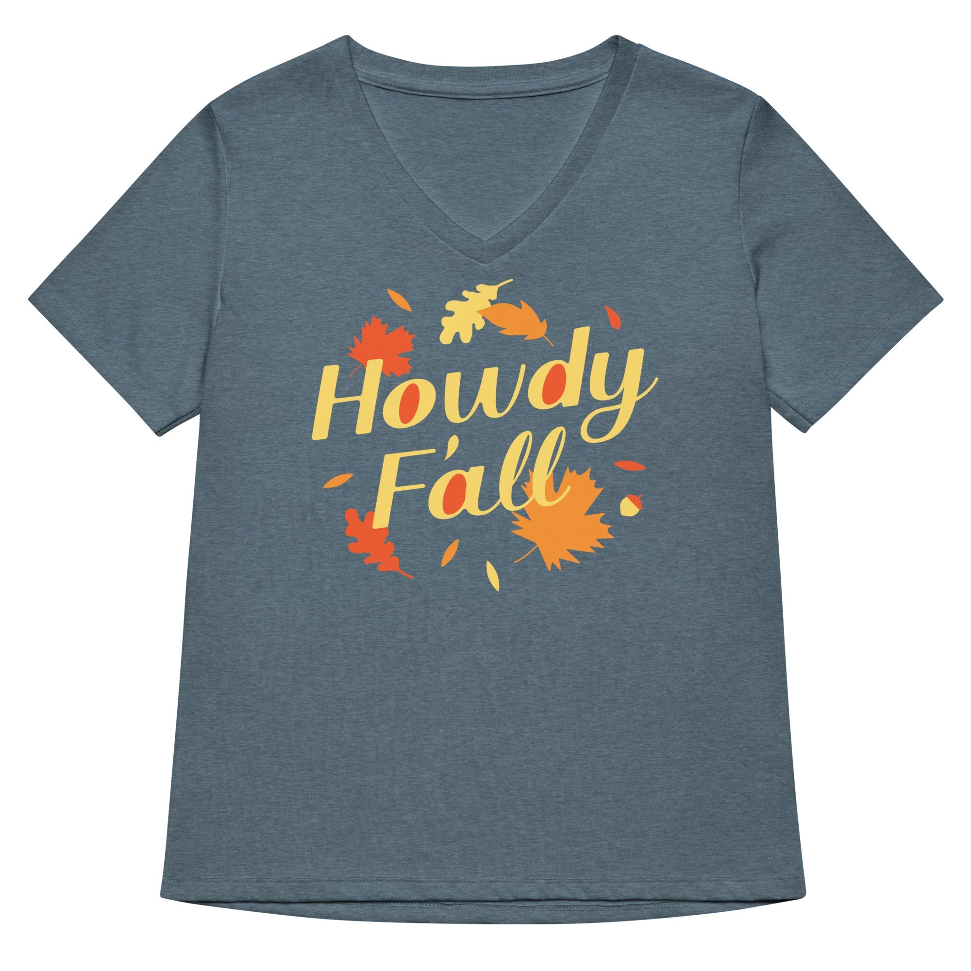 Howdy F'all Women's V-Neck Tee