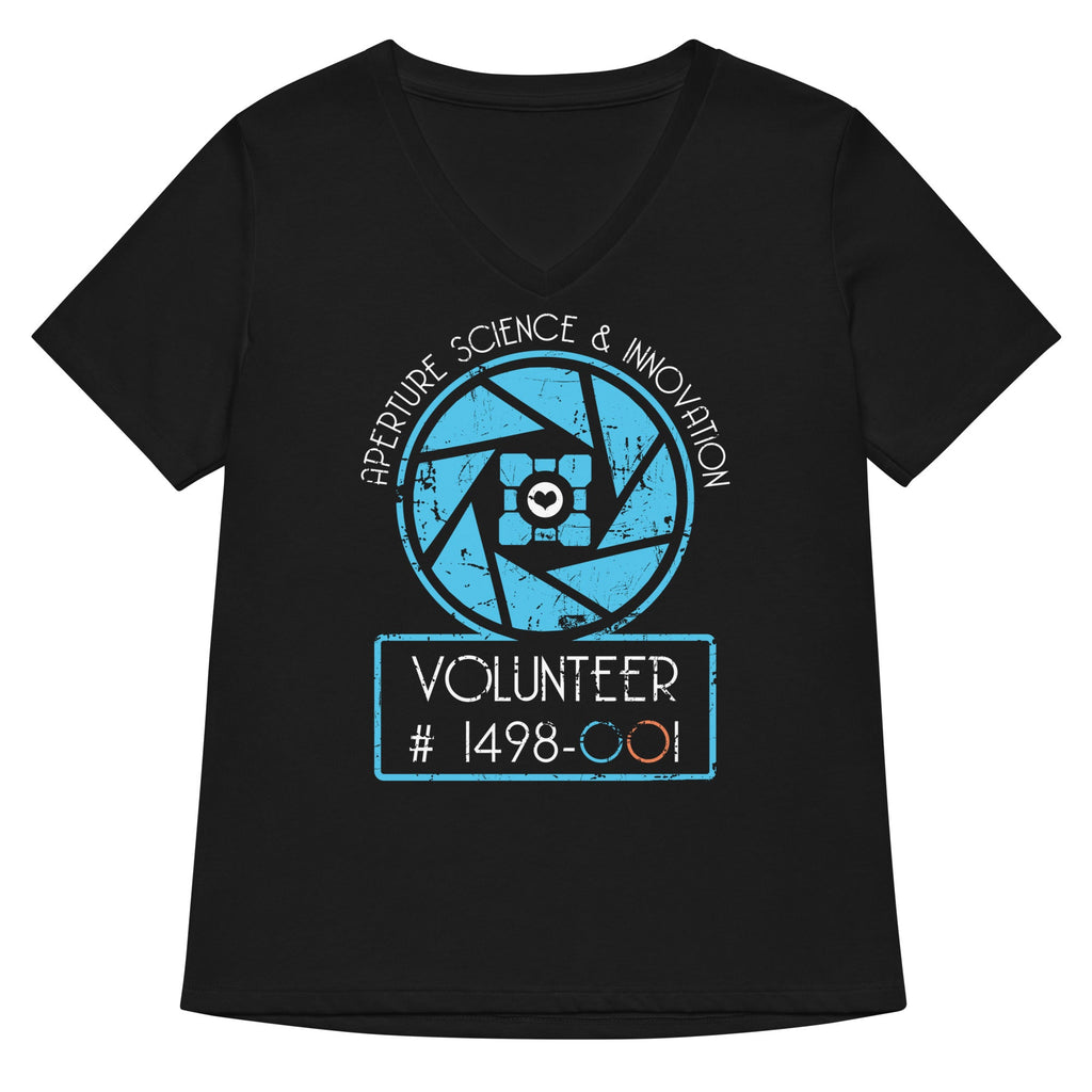 Aperture Science Volunteer Women's V-Neck Tee