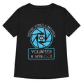 Aperture Science Volunteer Women's V-Neck Tee