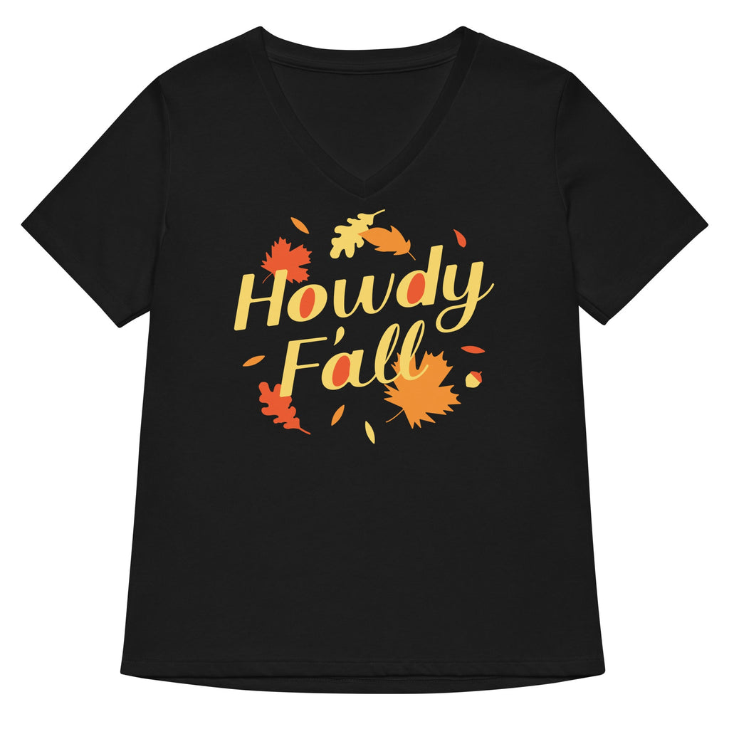 Howdy F'all Women's V-Neck Tee