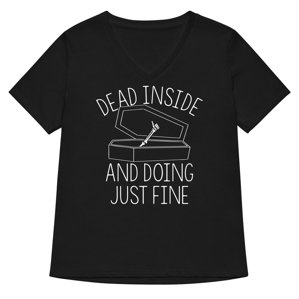 Dead Inside And Doing Fine Women's V-Neck Tee