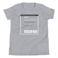 Error, Adult Person Failed To Start Kid's Youth Tee