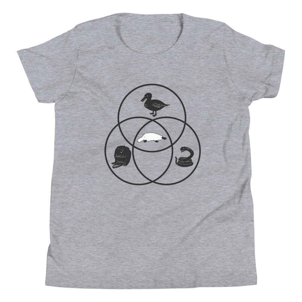 Platypus Venn Diagram Kid's Youth Tee
