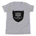 With Great Beard Comes Great Responsibility Kid's Youth Tee