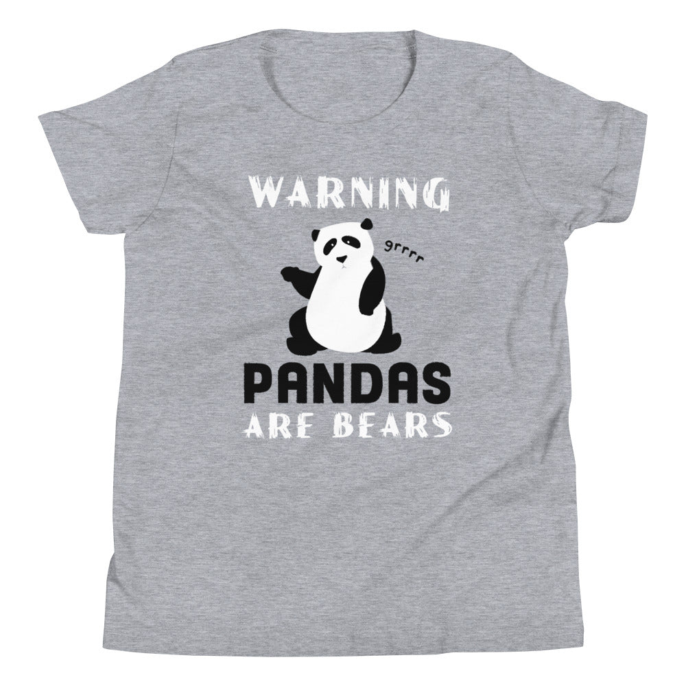 Warning, Pandas Are Bears Kid's Youth Tee