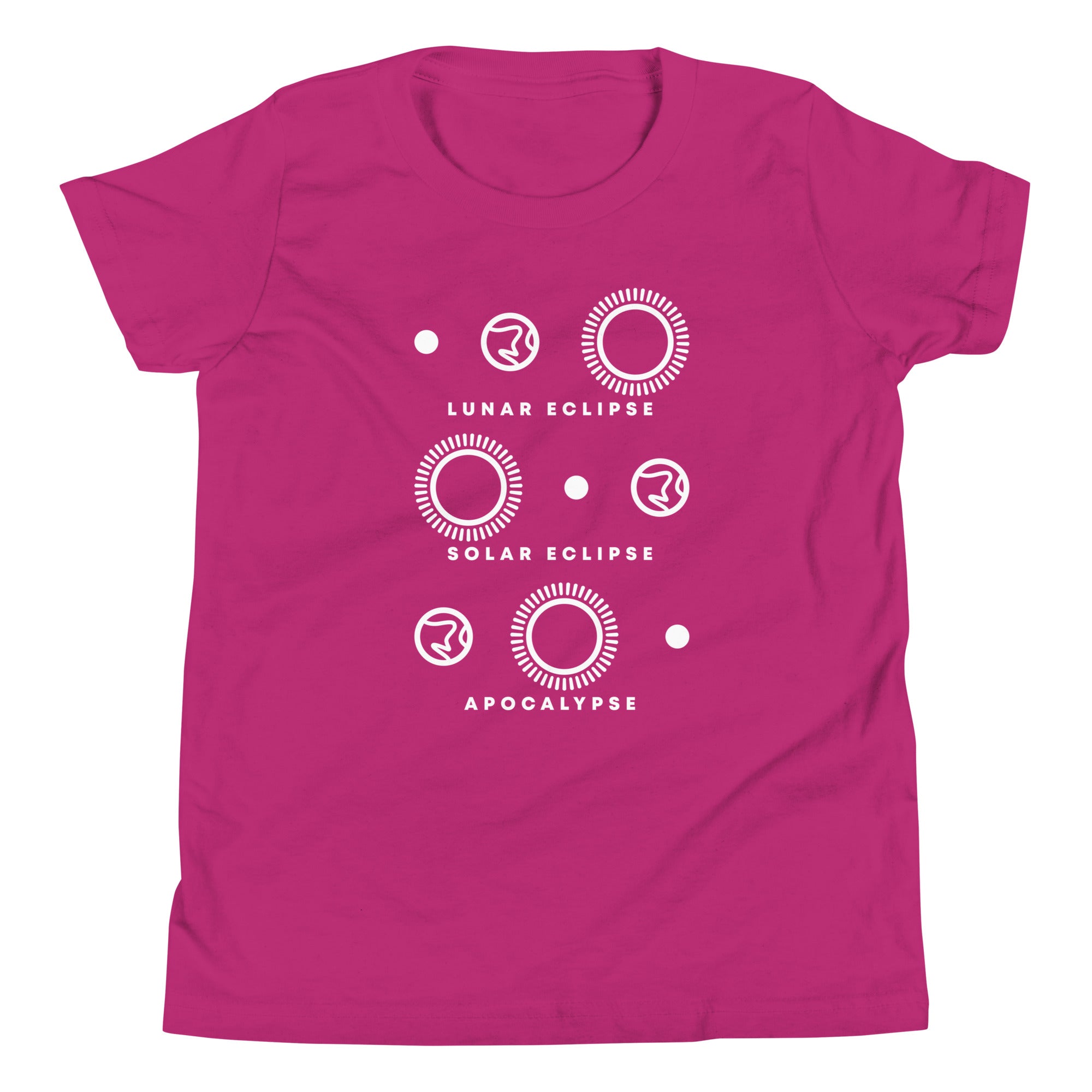 Lunar Eclipse Solar Eclipse Apocalypse Kid's Youth Tee