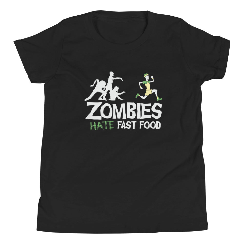 Zombies Hate Fast Food Kid's Youth Tee