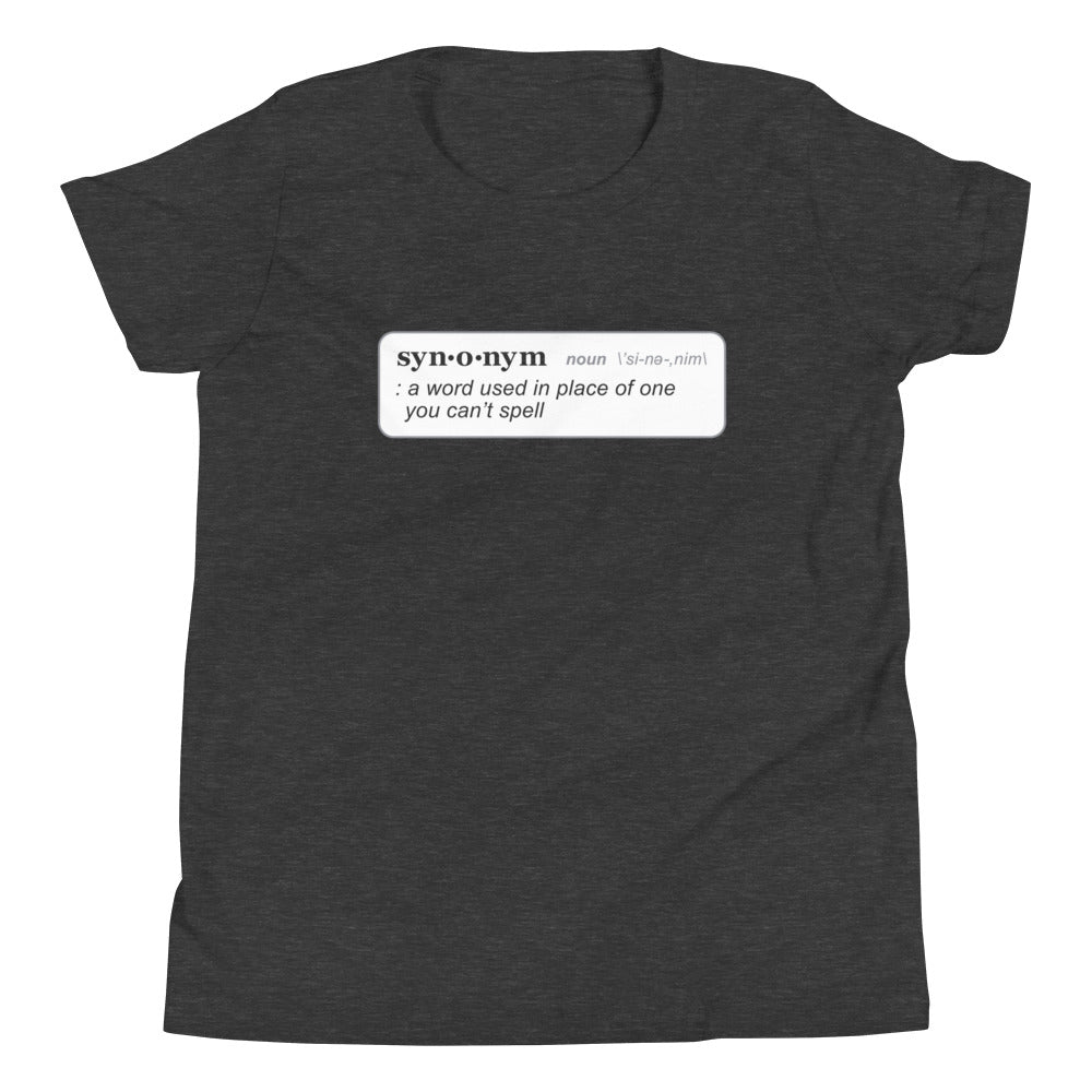 Synonym Definition Kid's Youth Tee