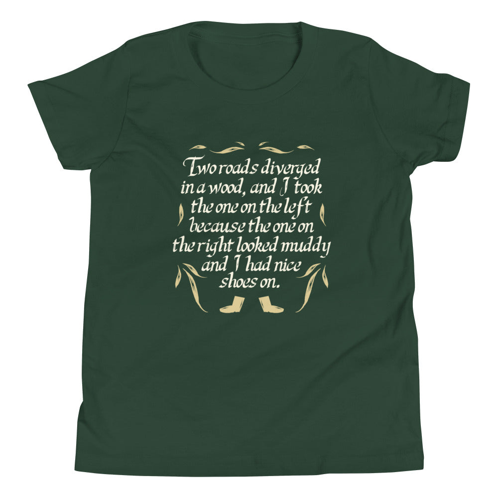 Two Roads Diverged Kid's Youth Tee