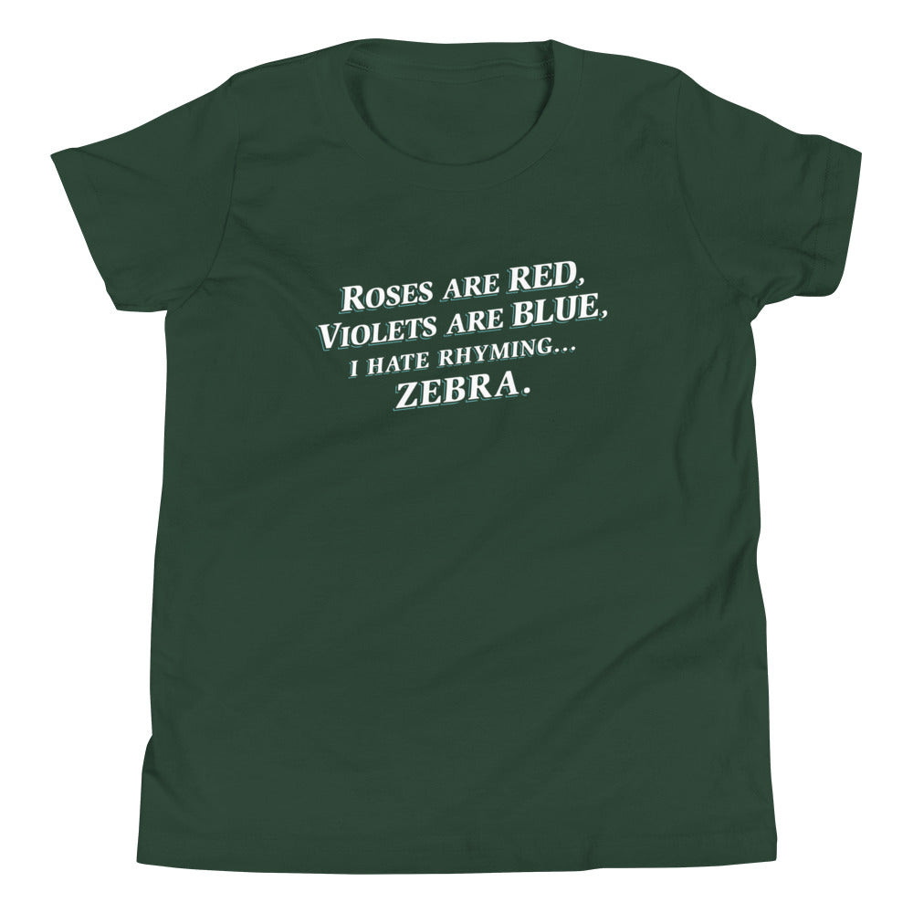 I Hate Rhyming Kid's Youth Tee