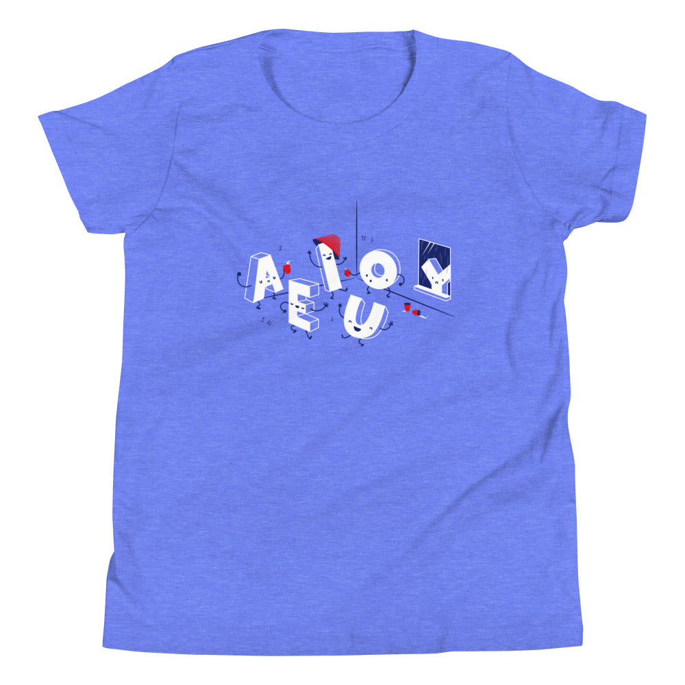 Vowel Party Time Kid's Youth Tee