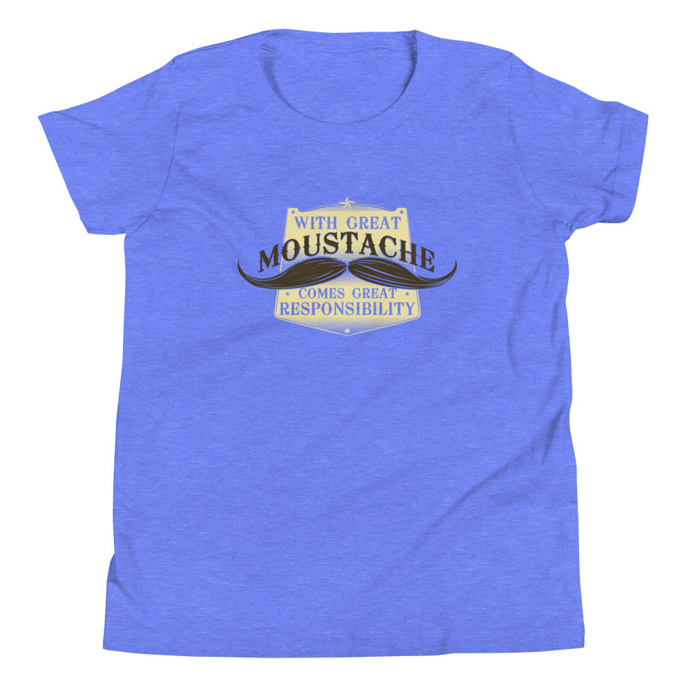 With Great Moustache Kid's Youth Tee