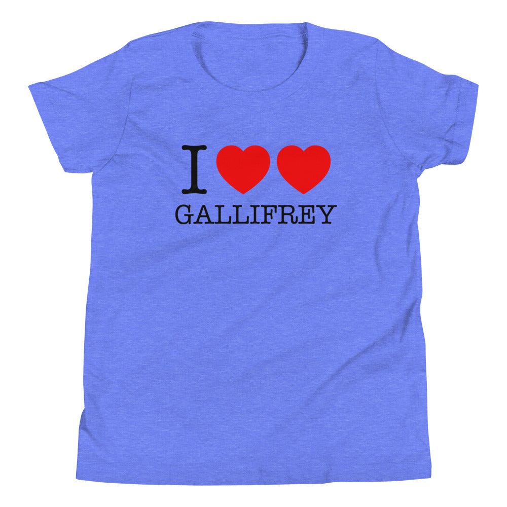 I Heart Heart Gallifrey Kid's Youth Tee