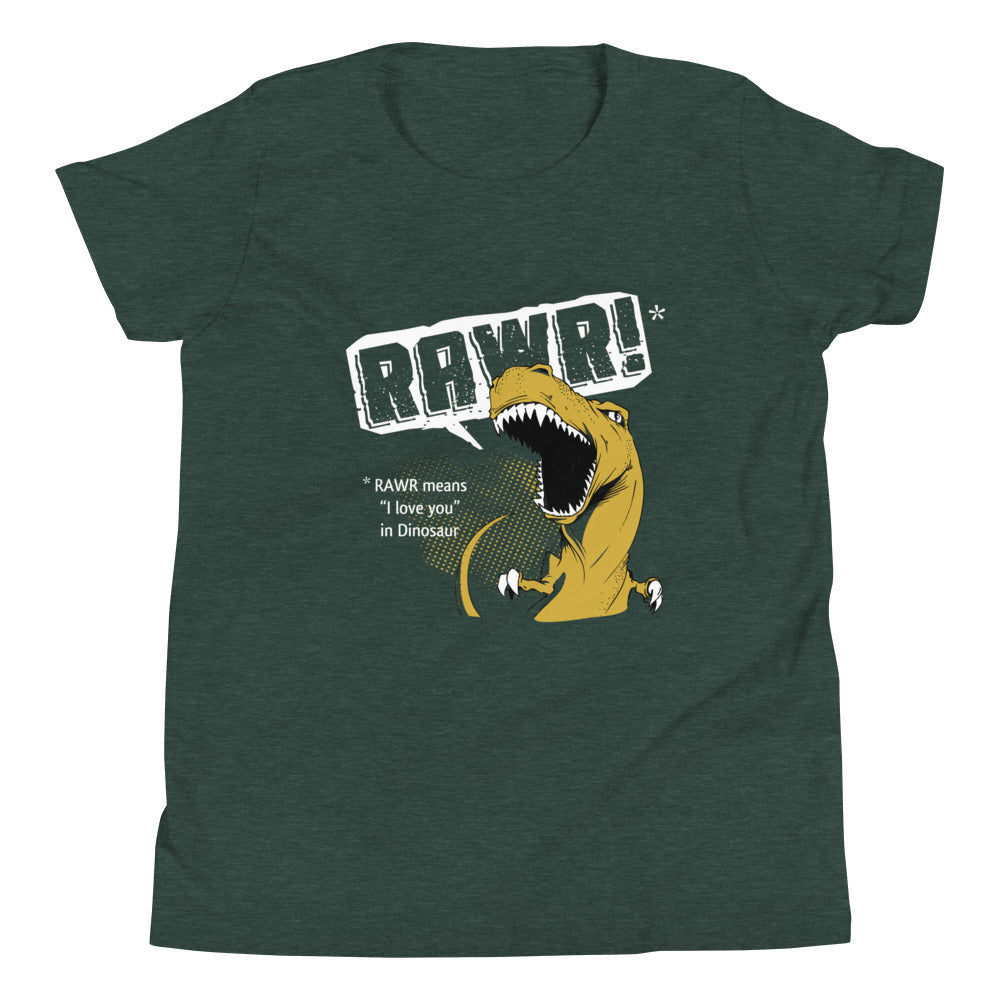 Rawr Means I Love You Kid's Youth Tee
