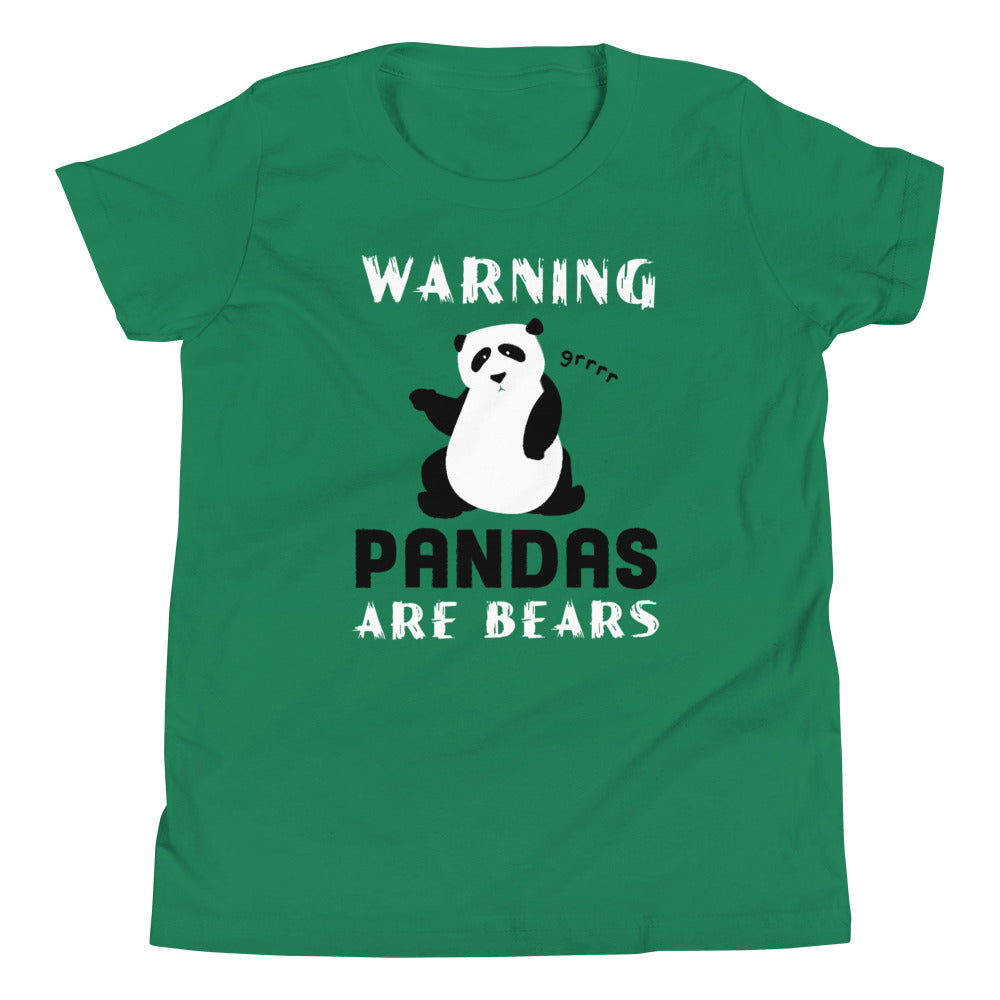 Warning, Pandas Are Bears Kid's Youth Tee