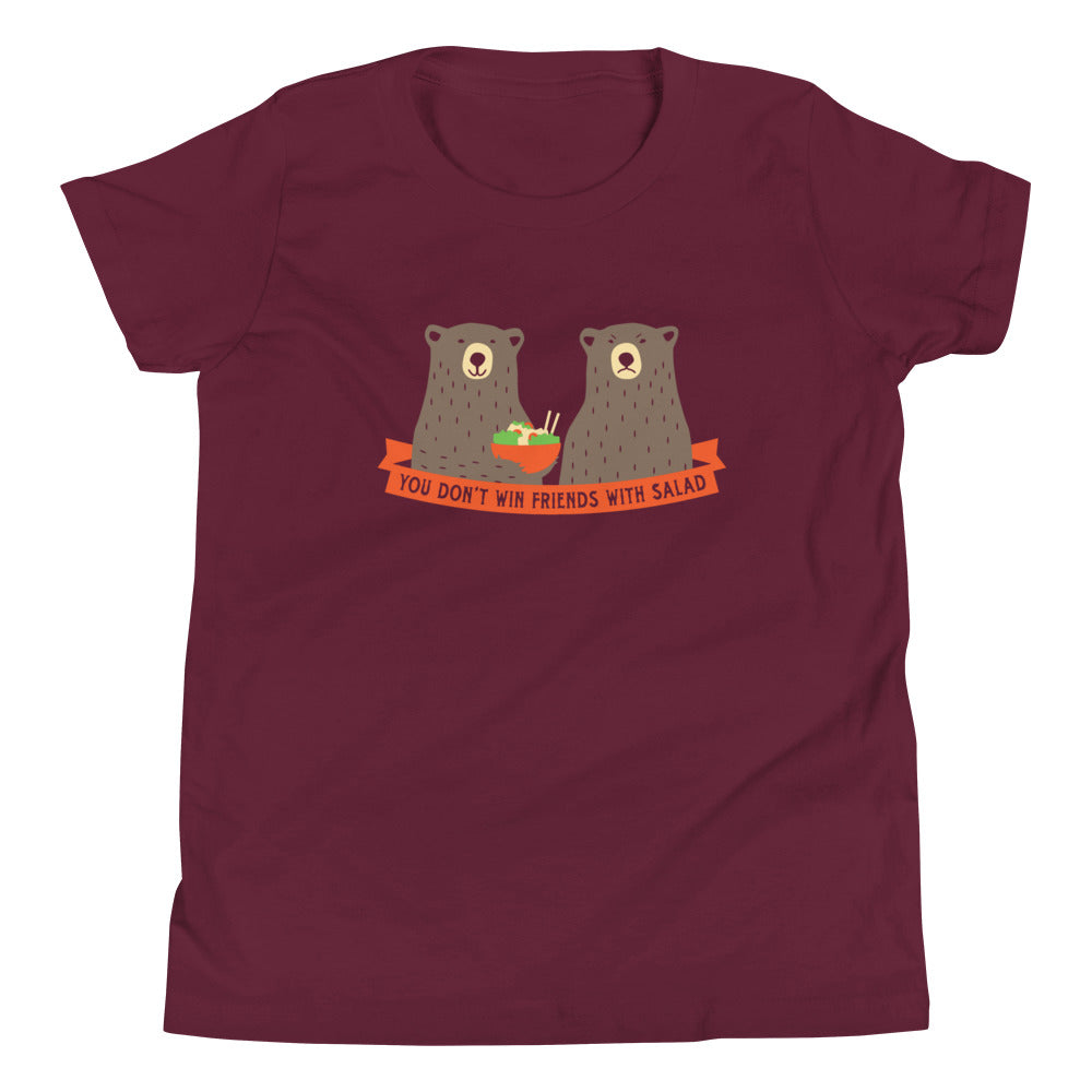 You Don't Win Friends With Salad Kid's Youth Tee