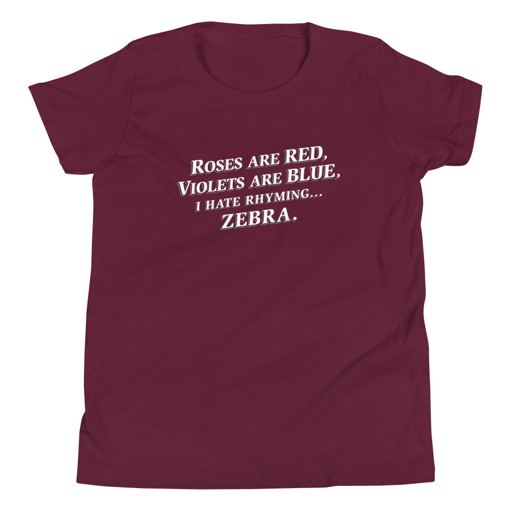 I Hate Rhyming Kid's Youth Tee