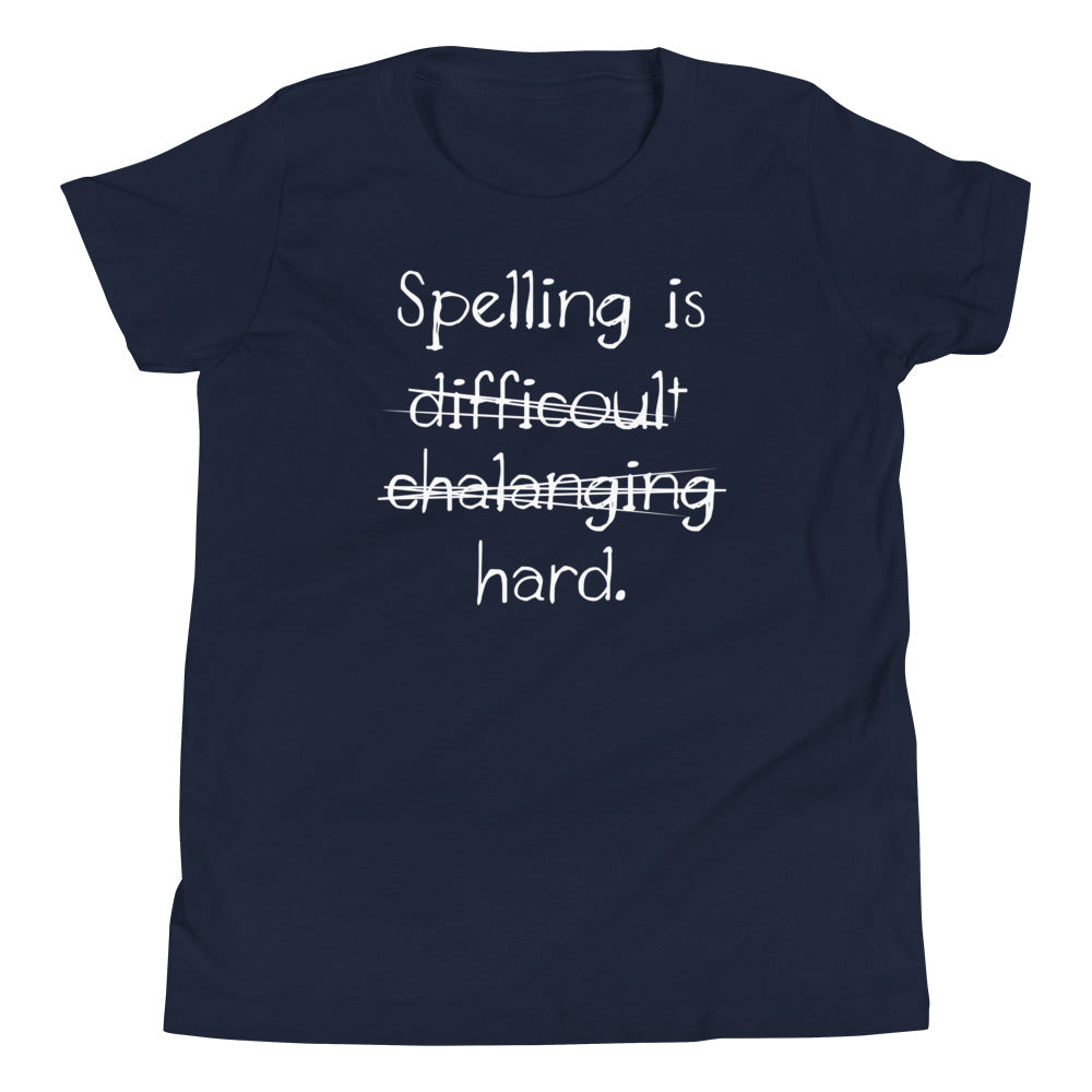 Spelling Is Hard Kid's Youth Tee
