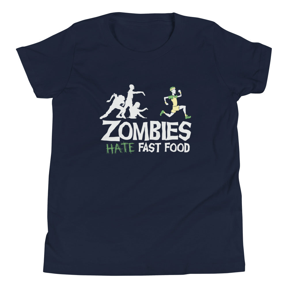 Zombies Hate Fast Food Kid's Youth Tee