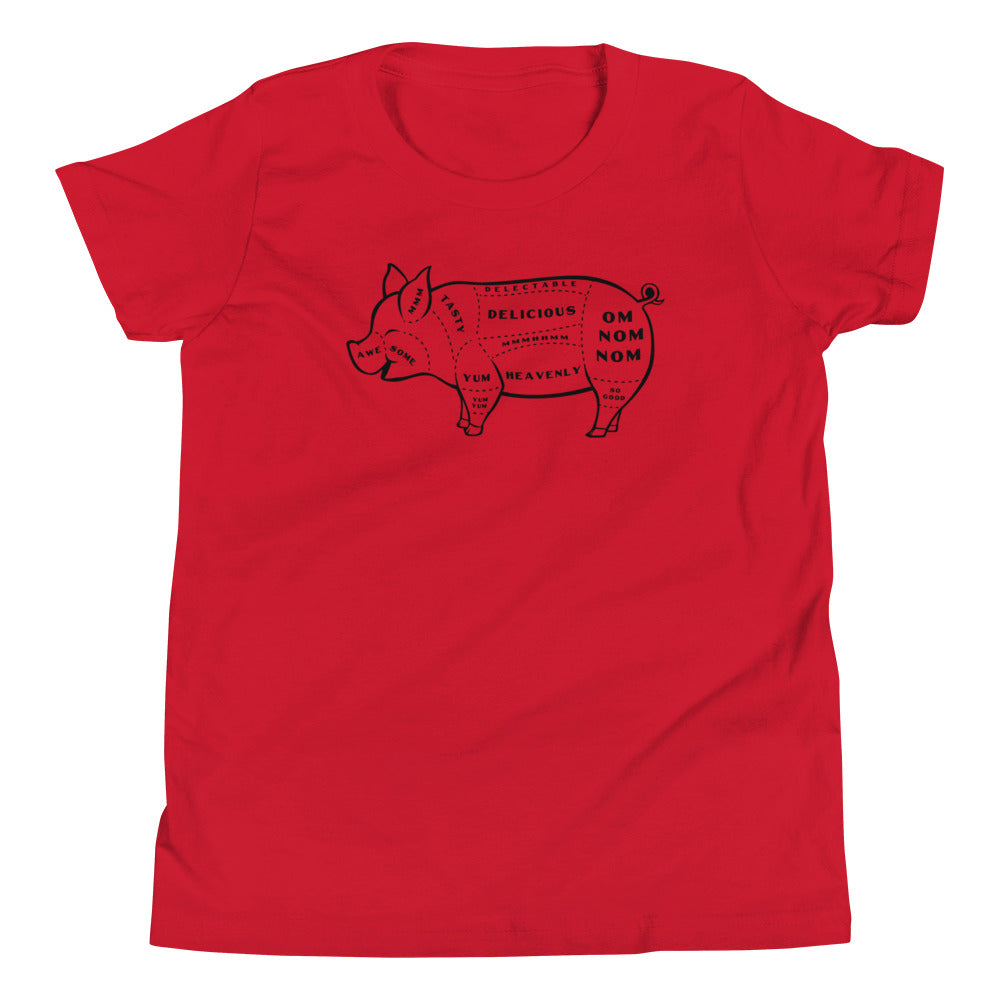 Tasty Pig Cuts Kid's Youth Tee