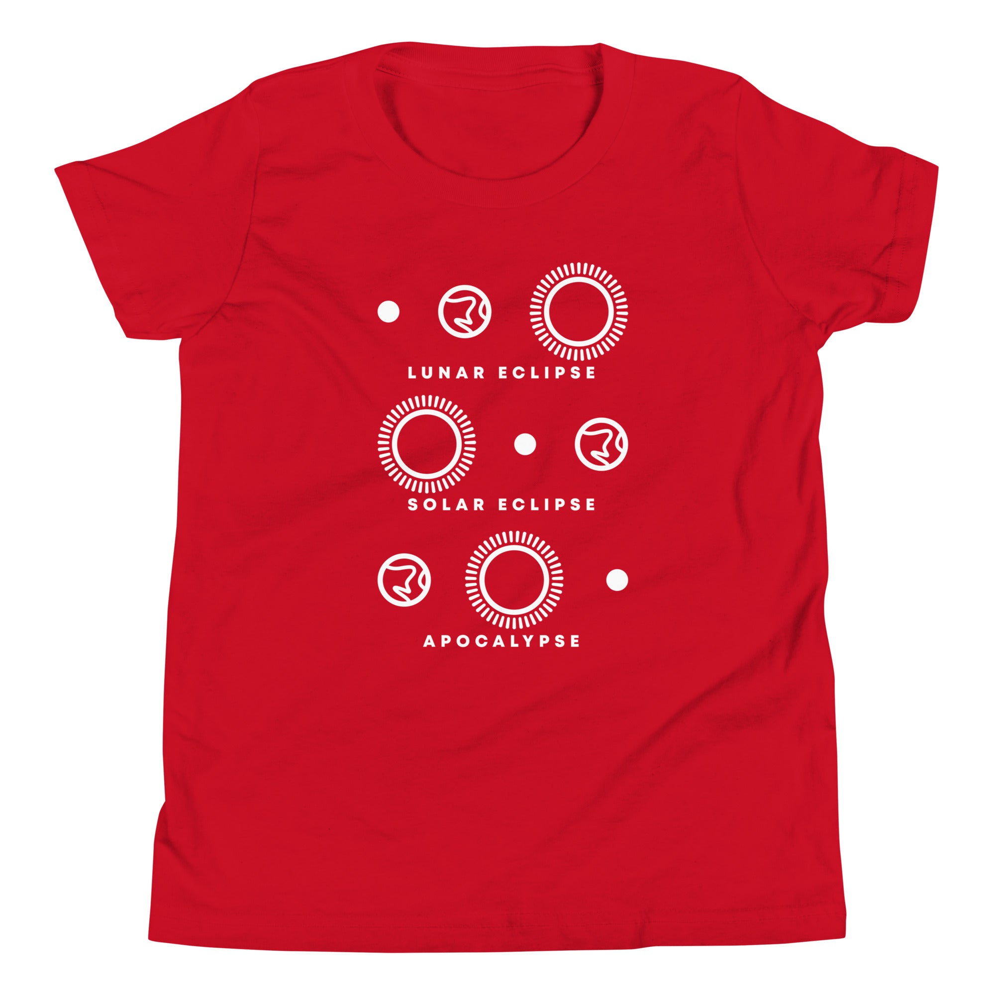 Lunar Eclipse Solar Eclipse Apocalypse Kid's Youth Tee