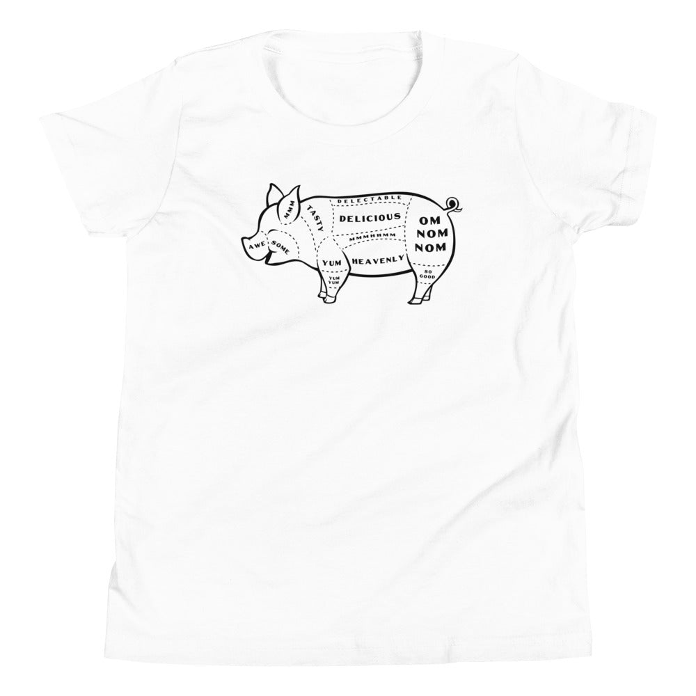 Tasty Pig Cuts Kid's Youth Tee